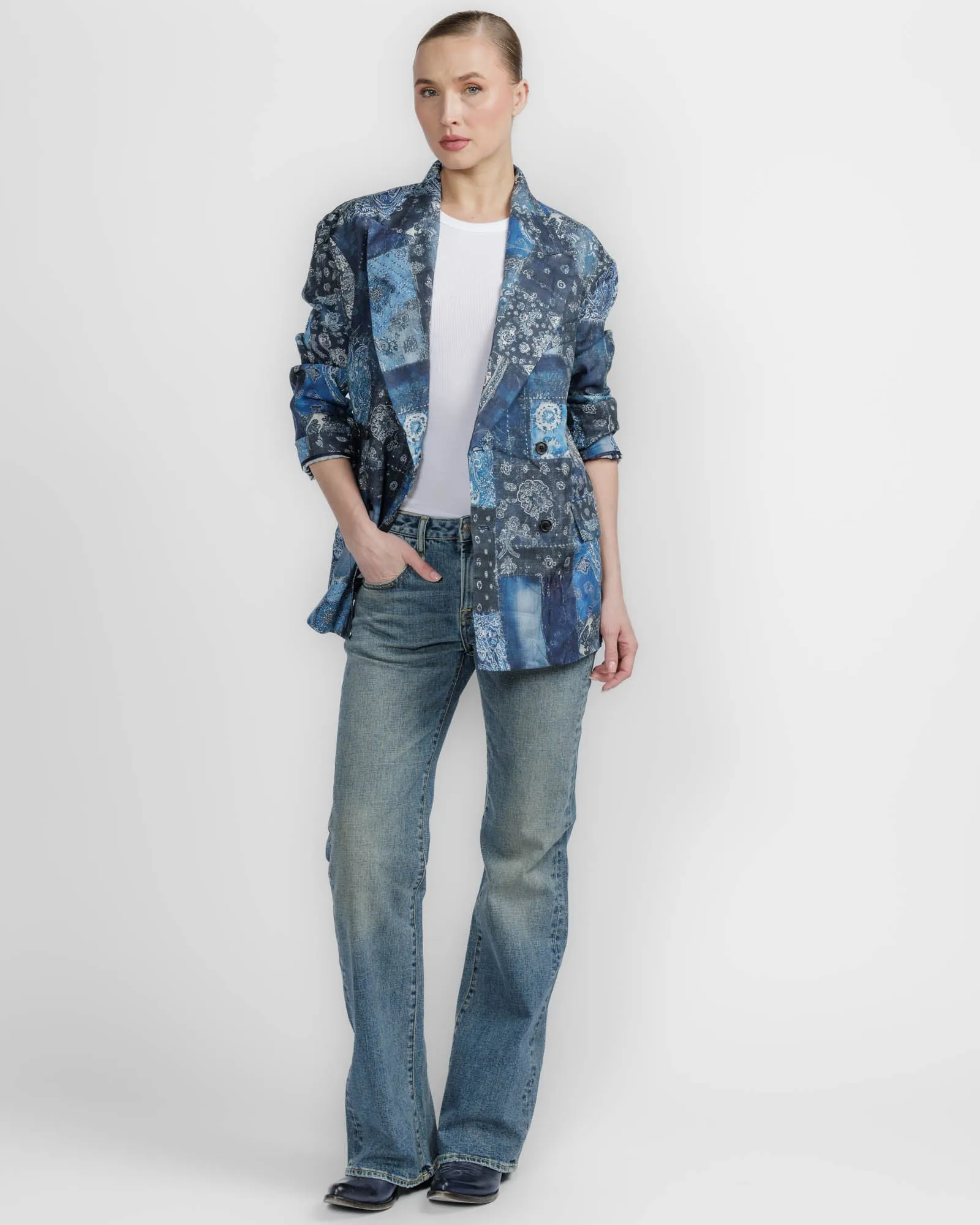Double Peak Ragged Blazer sold by TNT Fashion product image thumbnail 2