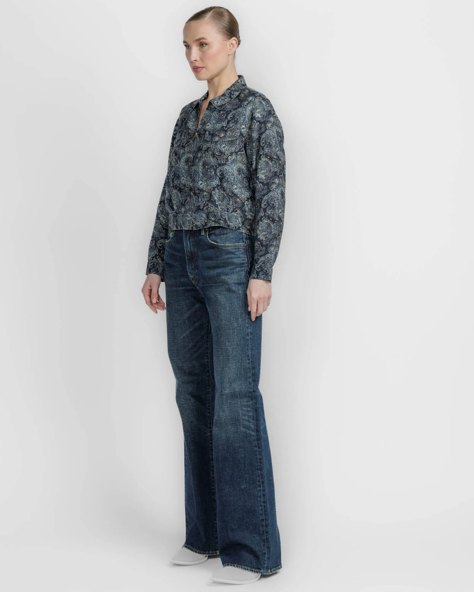 Cropped Shrunken Zip Up sold by TNT Fashion product image thumbnail 4