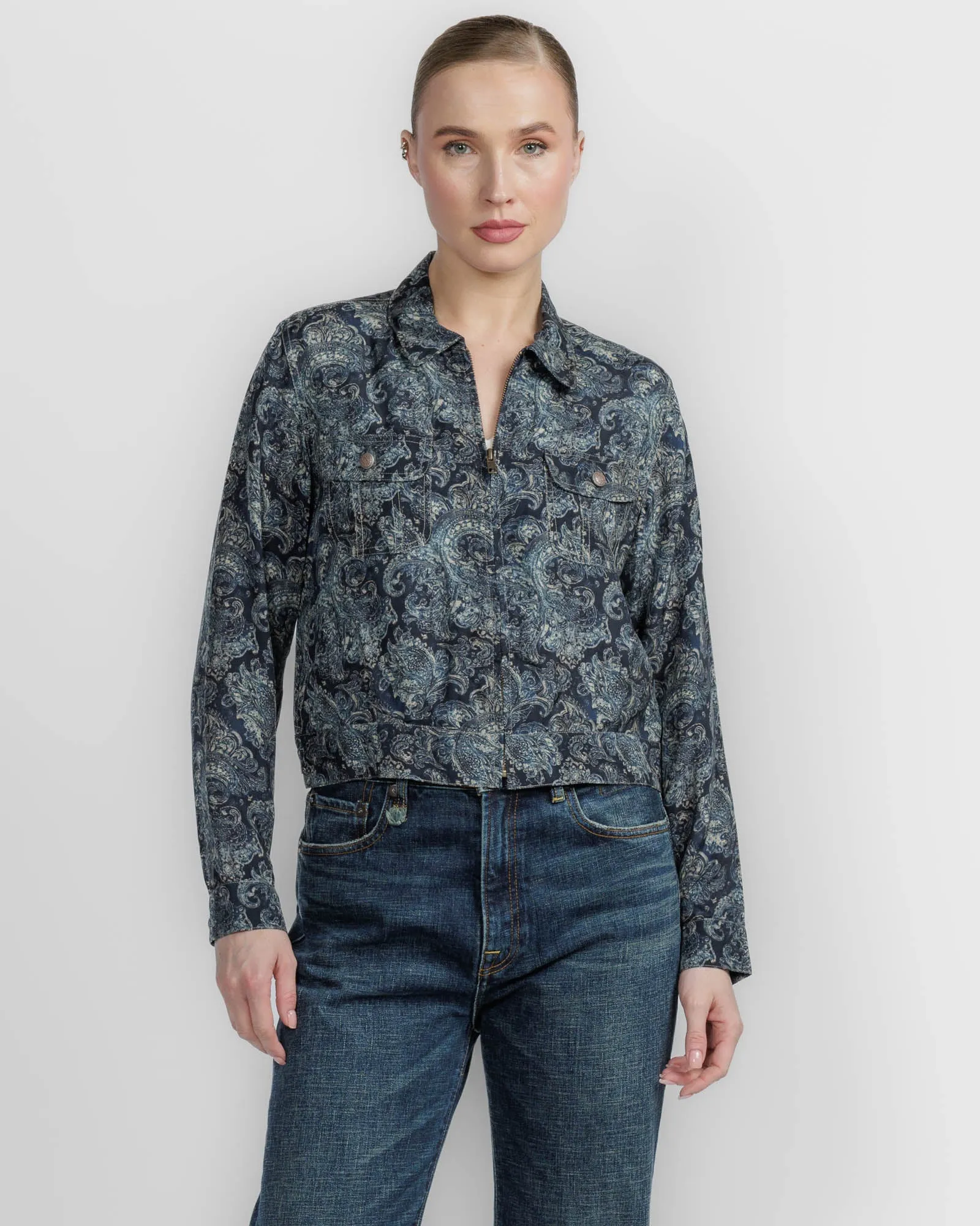 Cropped Shrunken Zip Up sold by TNT Fashion