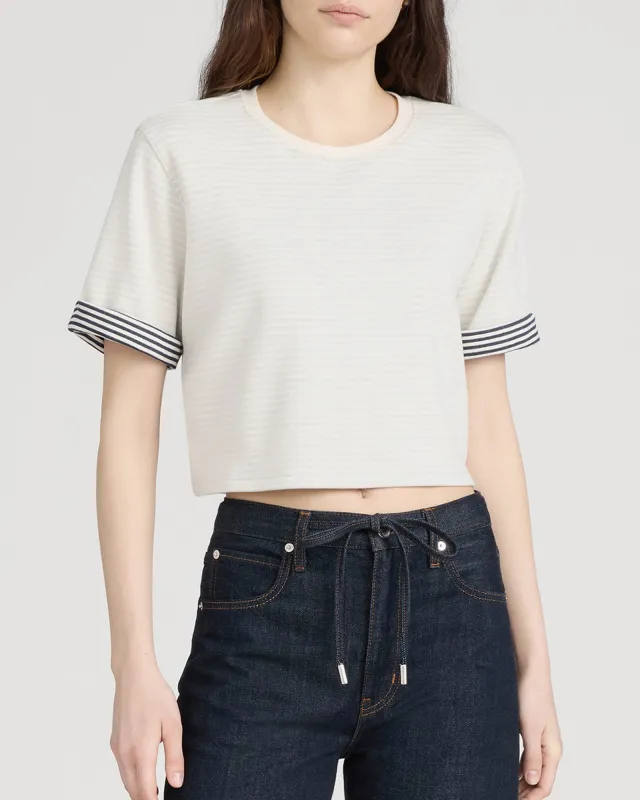 The Stripe Cuff Top made by Frame Denim