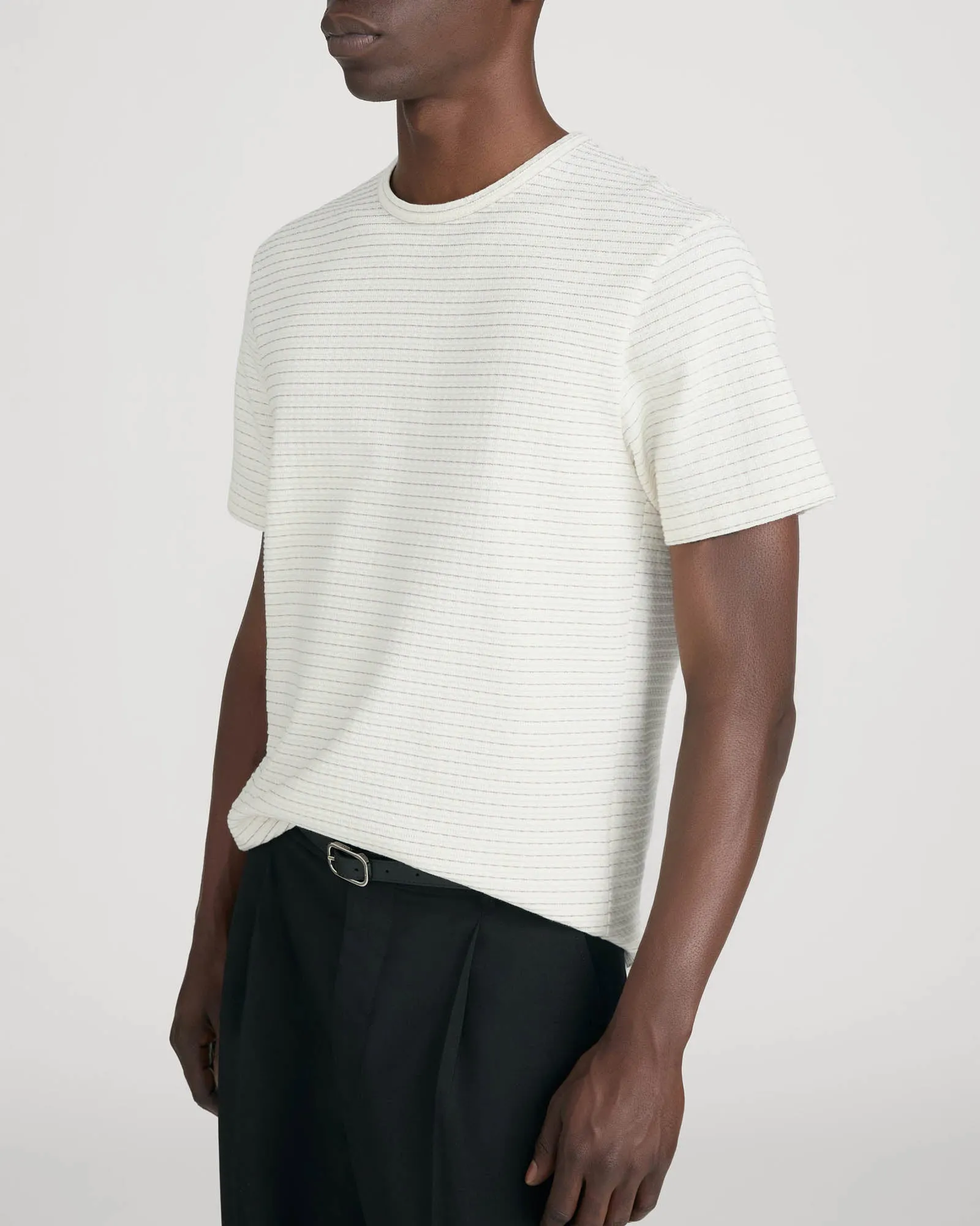 Jacquard Stripe T-Shirt sold by TNT Fashion product image thumbnail 4