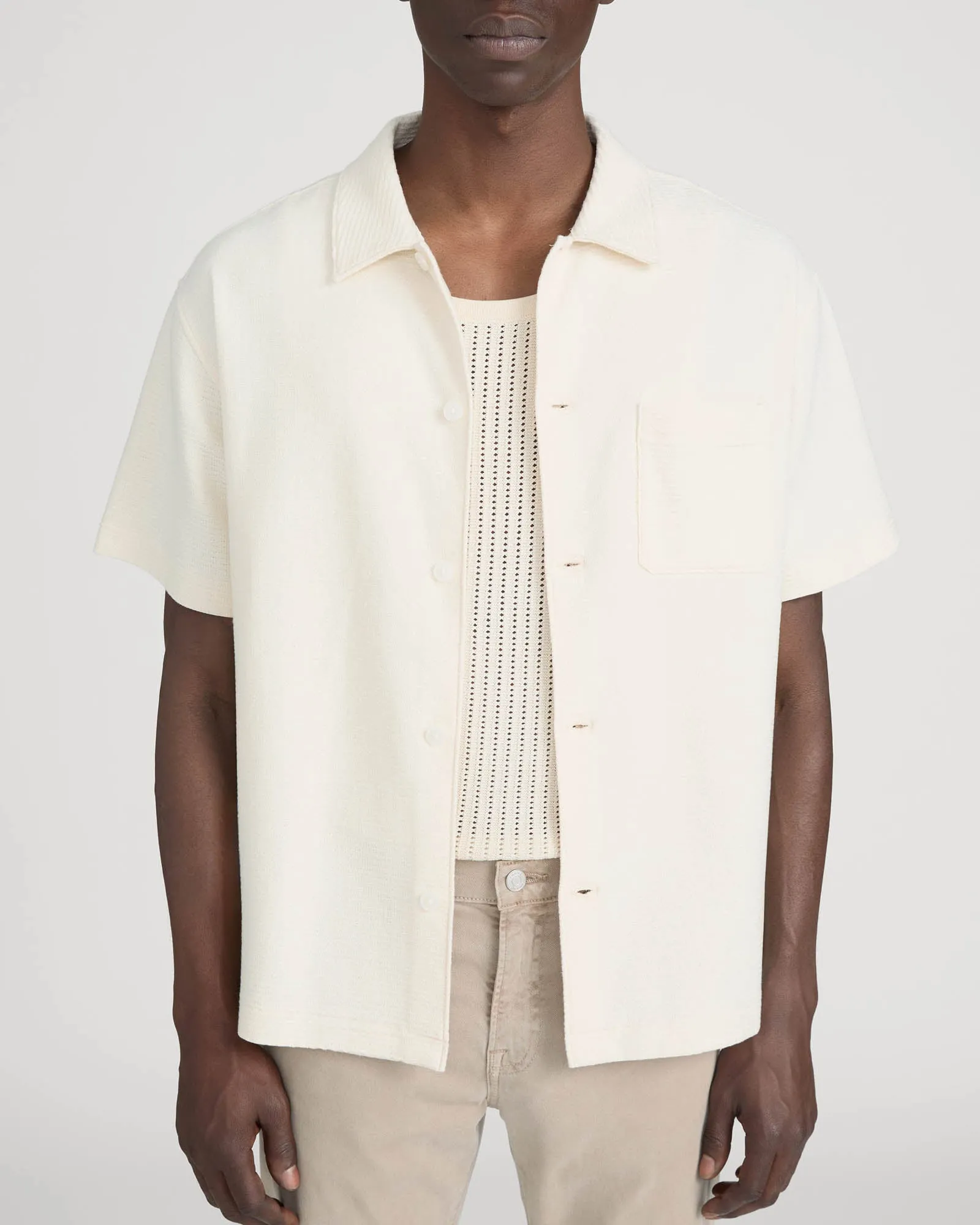 Jacquard Button Down Shirt sold by TNT Fashion