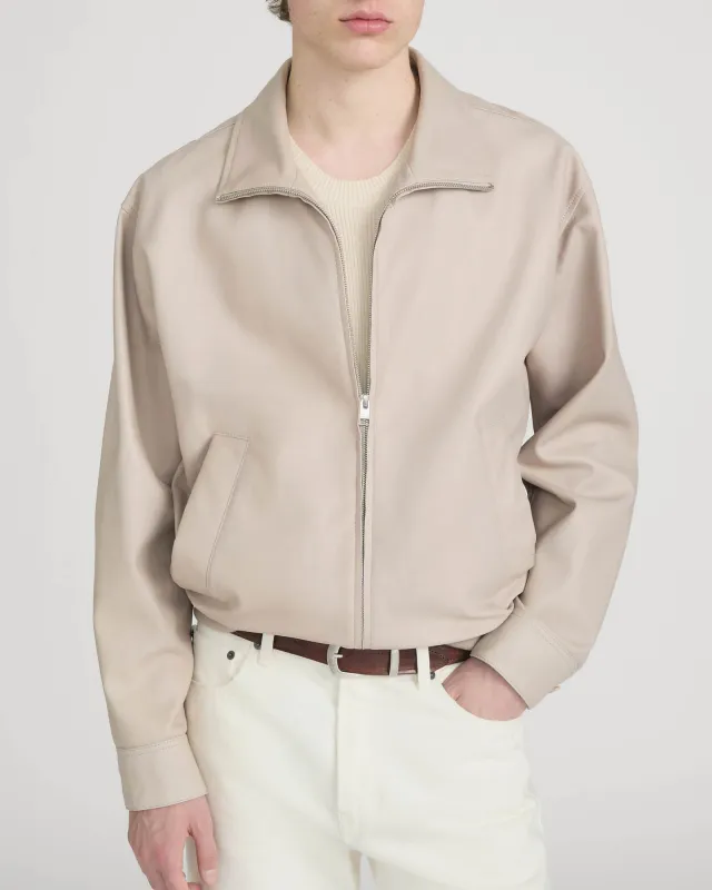 Leather Bomber Jacket made by Frame Denim
