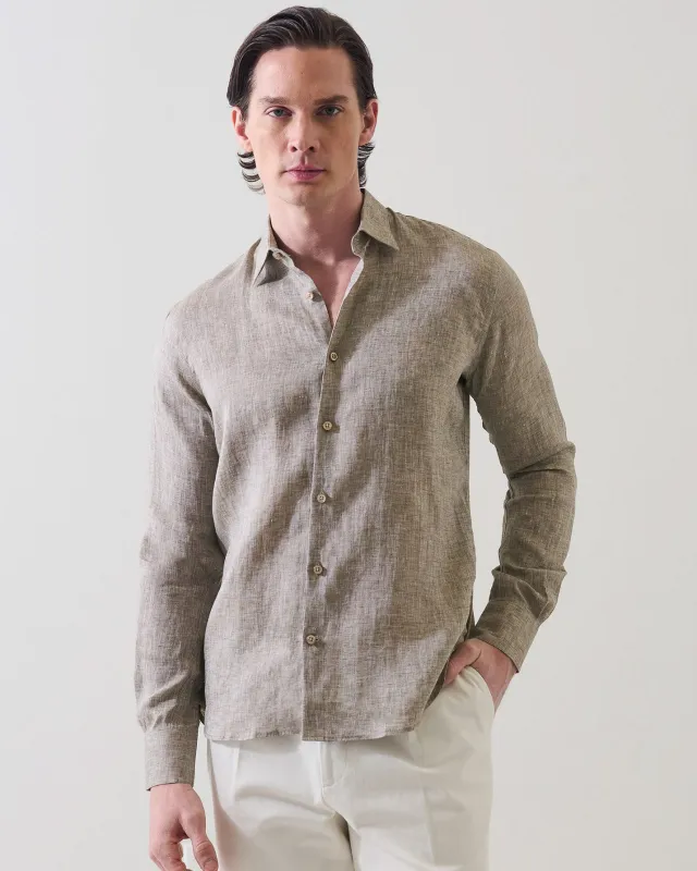 Linen Chambray Shirt made by Patrick Assaraf