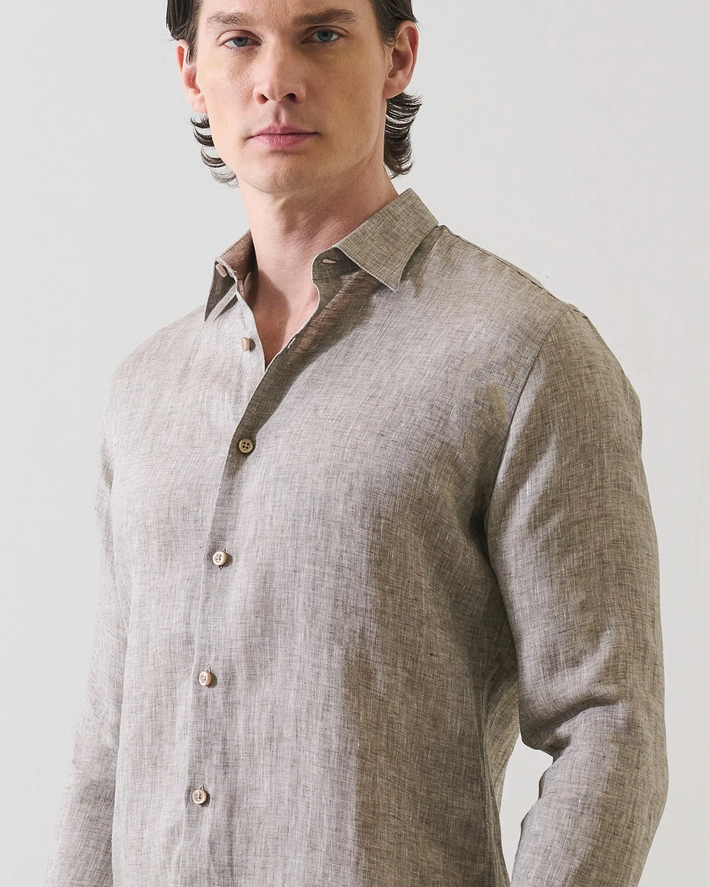 Linen Chambray Shirt sold by TNT Fashion product image thumbnail 5