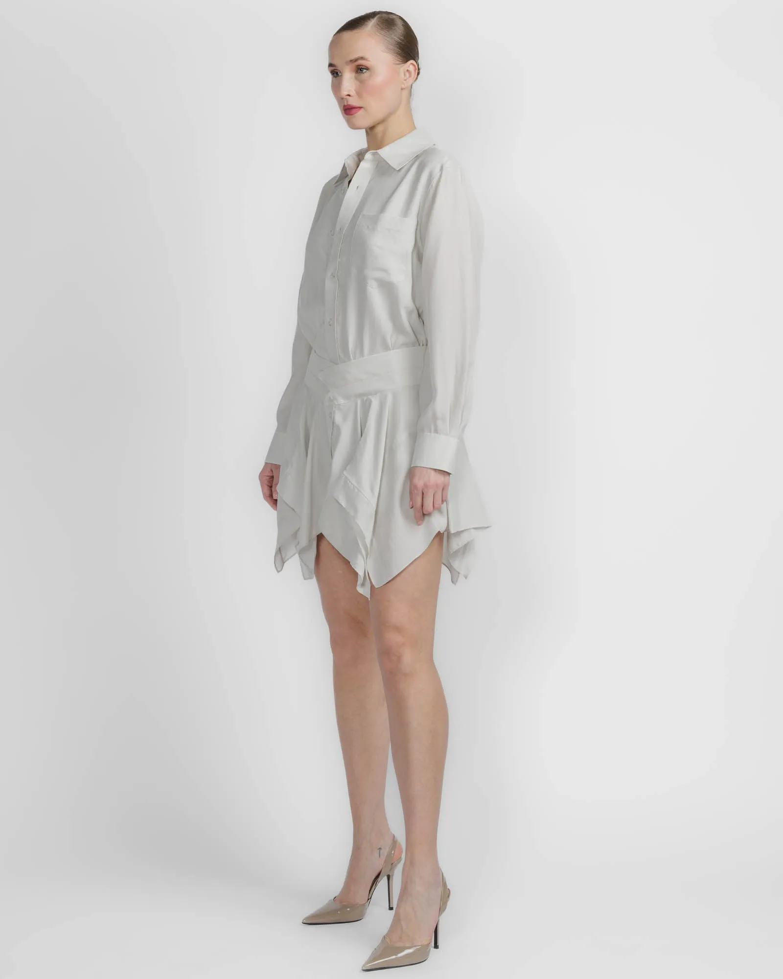 Cut Off Double Shirt Dress sold by TNT Fashion product image thumbnail 4