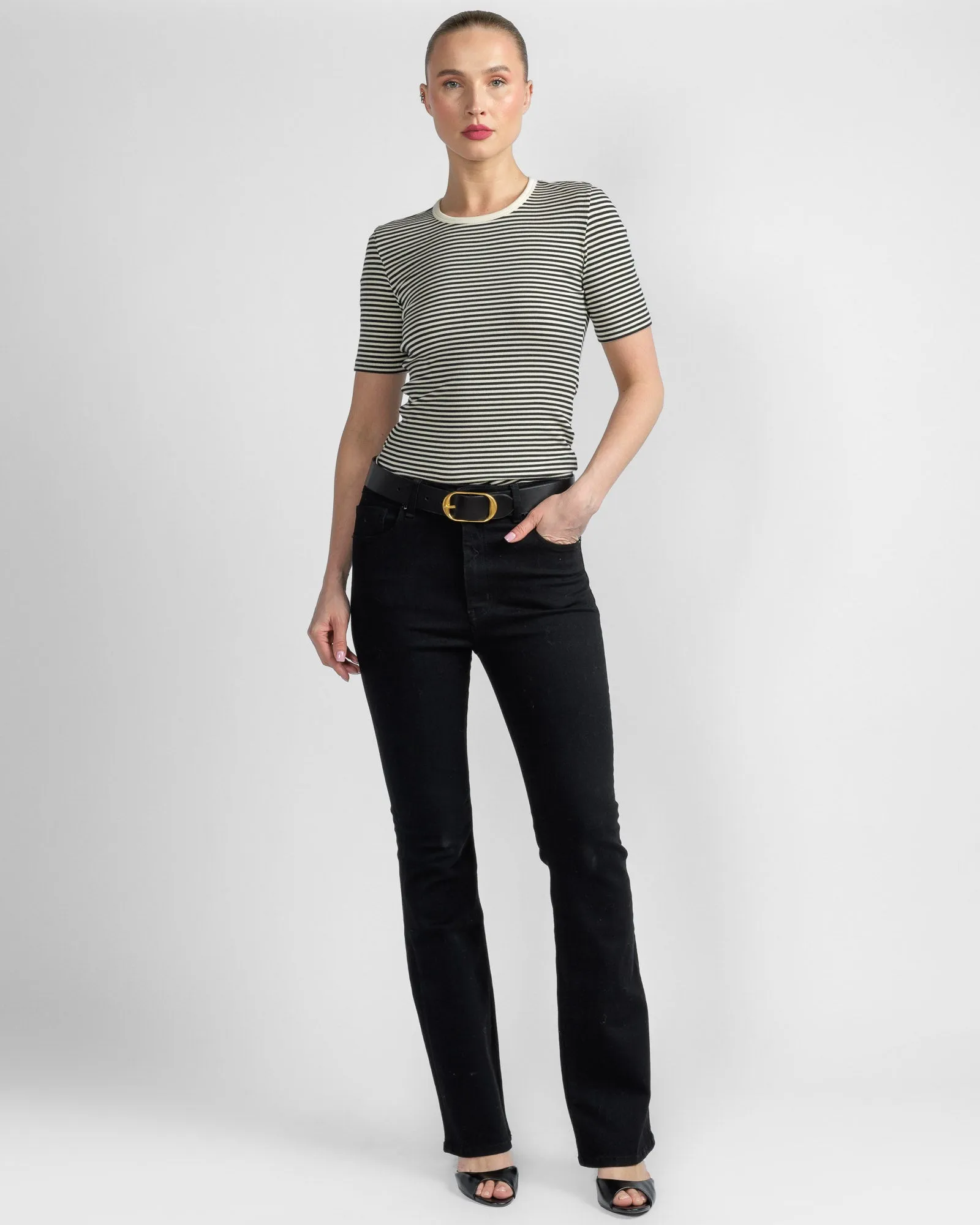 Fine Rib Crewneck T-Shirt sold by TNT Fashion product image thumbnail 2