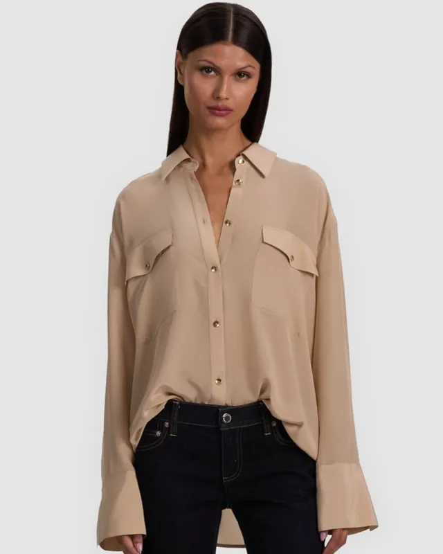 Finely Utility Shirt made by Alice + Olivia