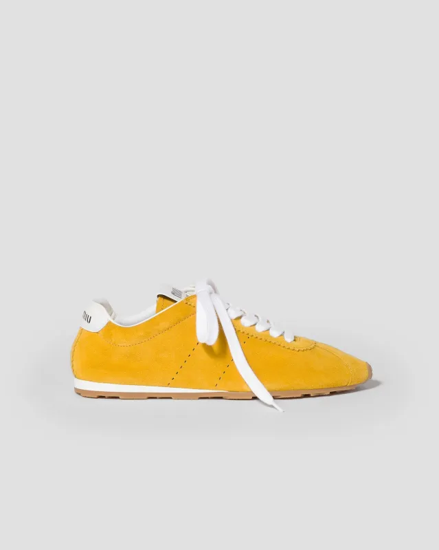 Plume Suede Sneaker made by Miu Miu