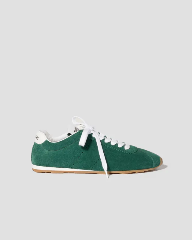 Plume Suede Sneaker made by Miu Miu