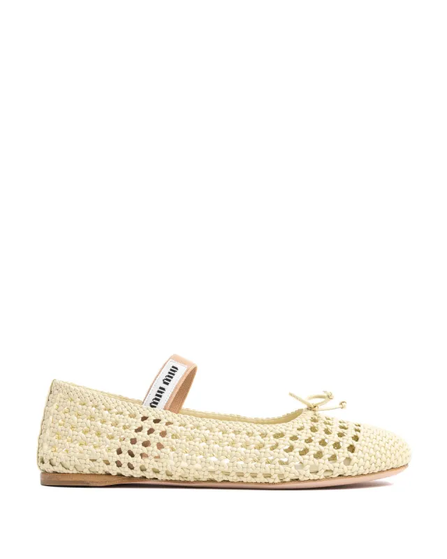 Ballerina Flats made by Miu Miu