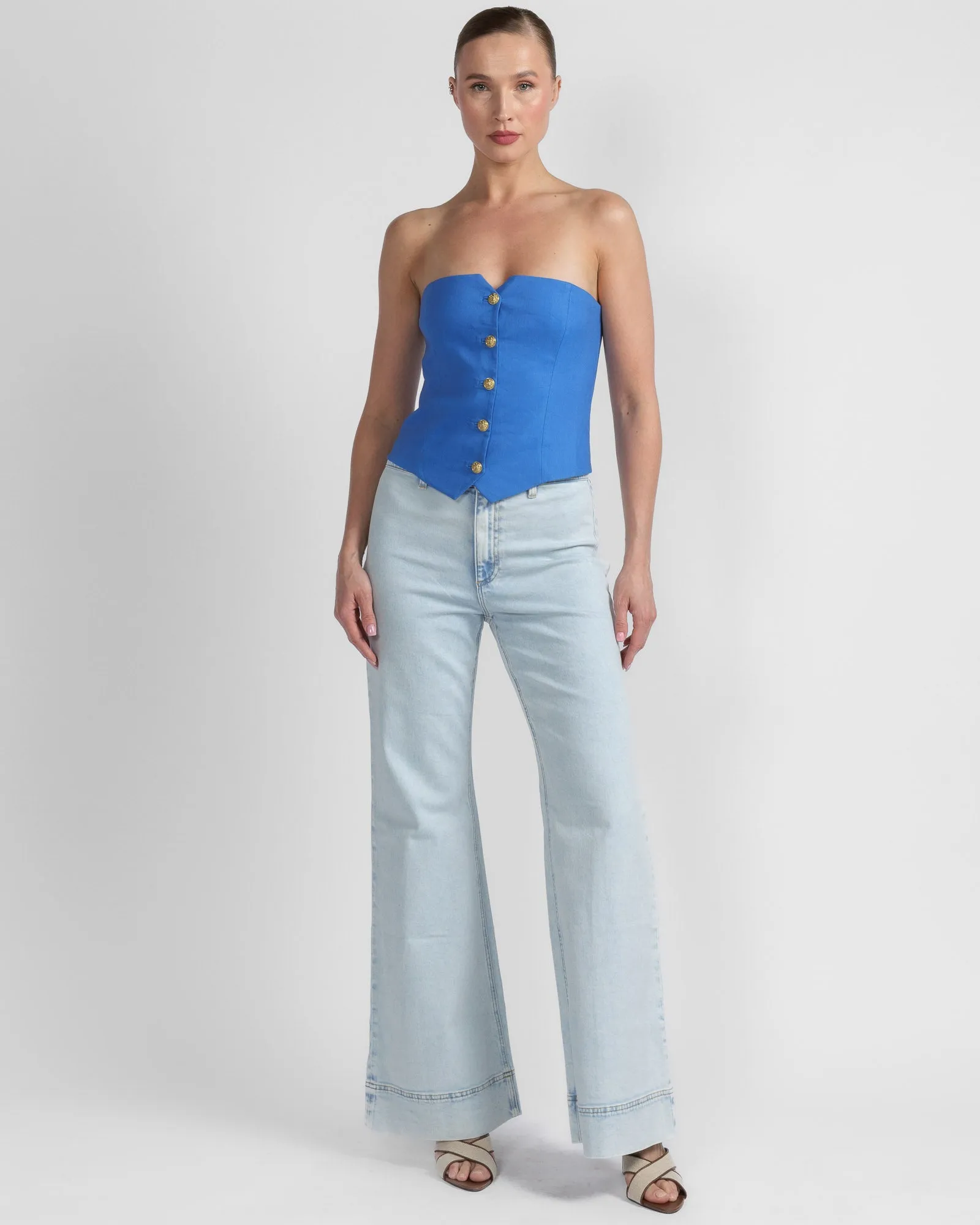 Kelcey Button Vest Top sold by TNT Fashion product image thumbnail 2