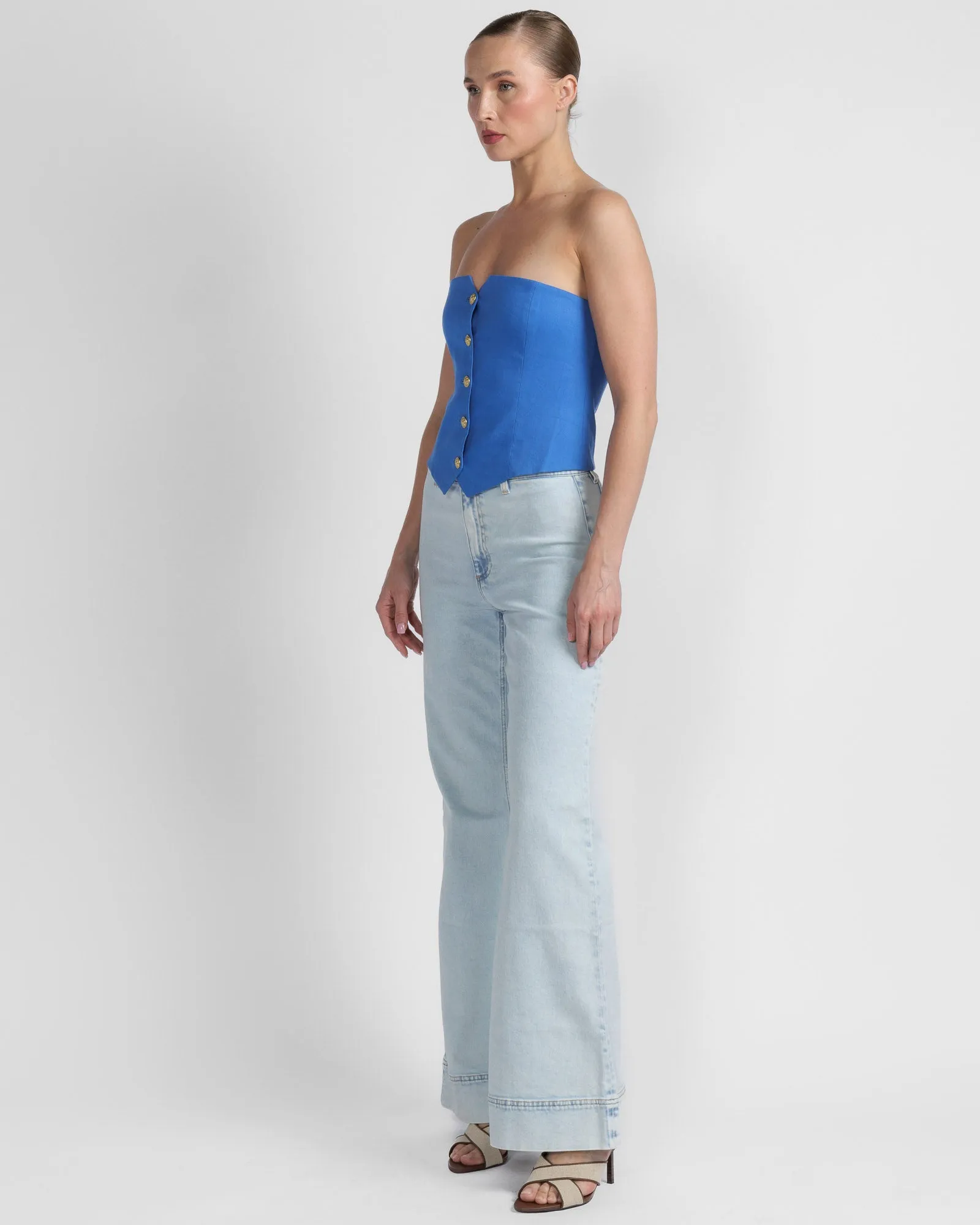 Kelcey Button Vest Top sold by TNT Fashion product image thumbnail 3