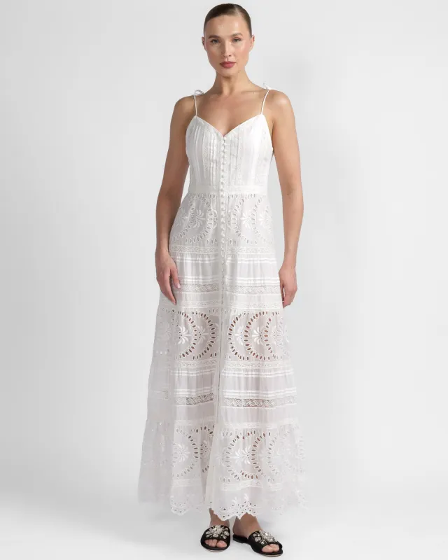 Shanti Tiered Dress made by Alice + Olivia