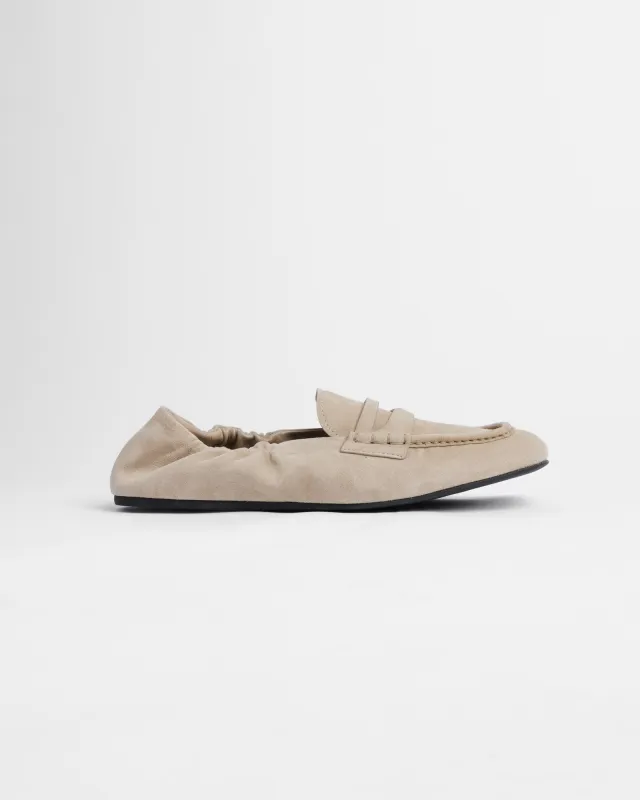 Ruches Suede Loafers made by Miu Miu