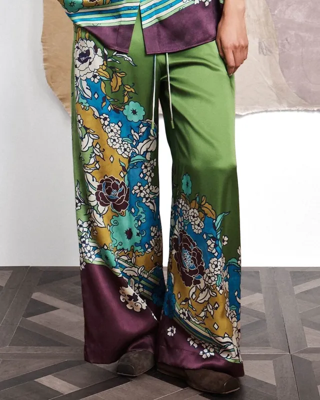 Nanci Silk Pant made by Alemais