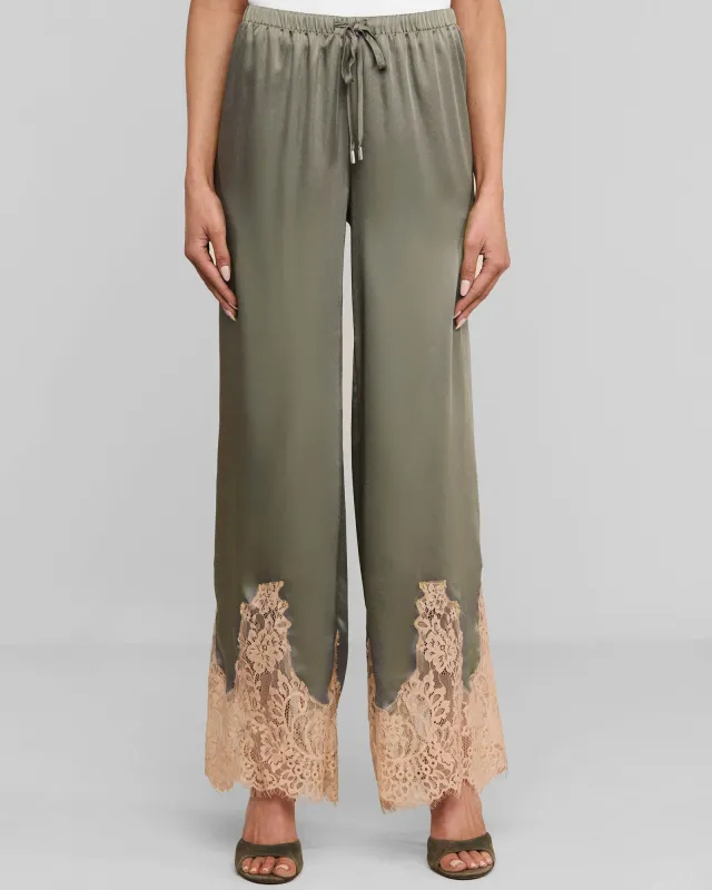 Mirel Lace Trim Pant made by L'AGENCE
