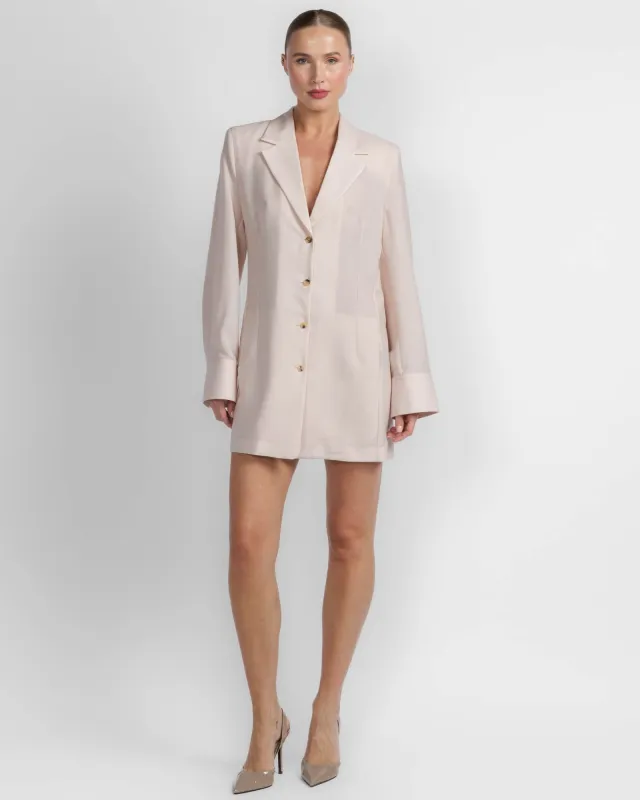 Light Tailored Shirt Dress made by WARDROBE.NYC