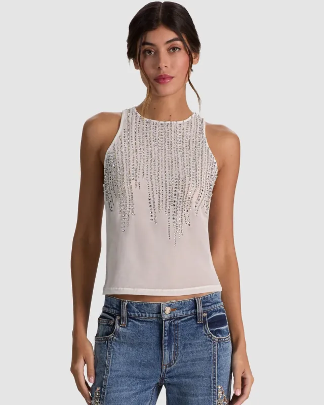 Pania Embellished Top made by Alice + Olivia