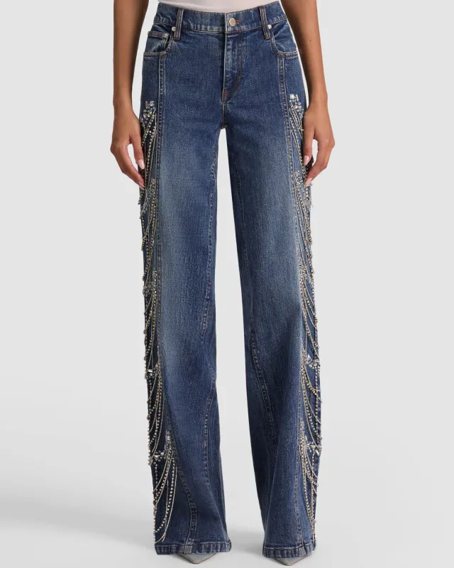 Roxie Embellished Jean made by Alice + Olivia