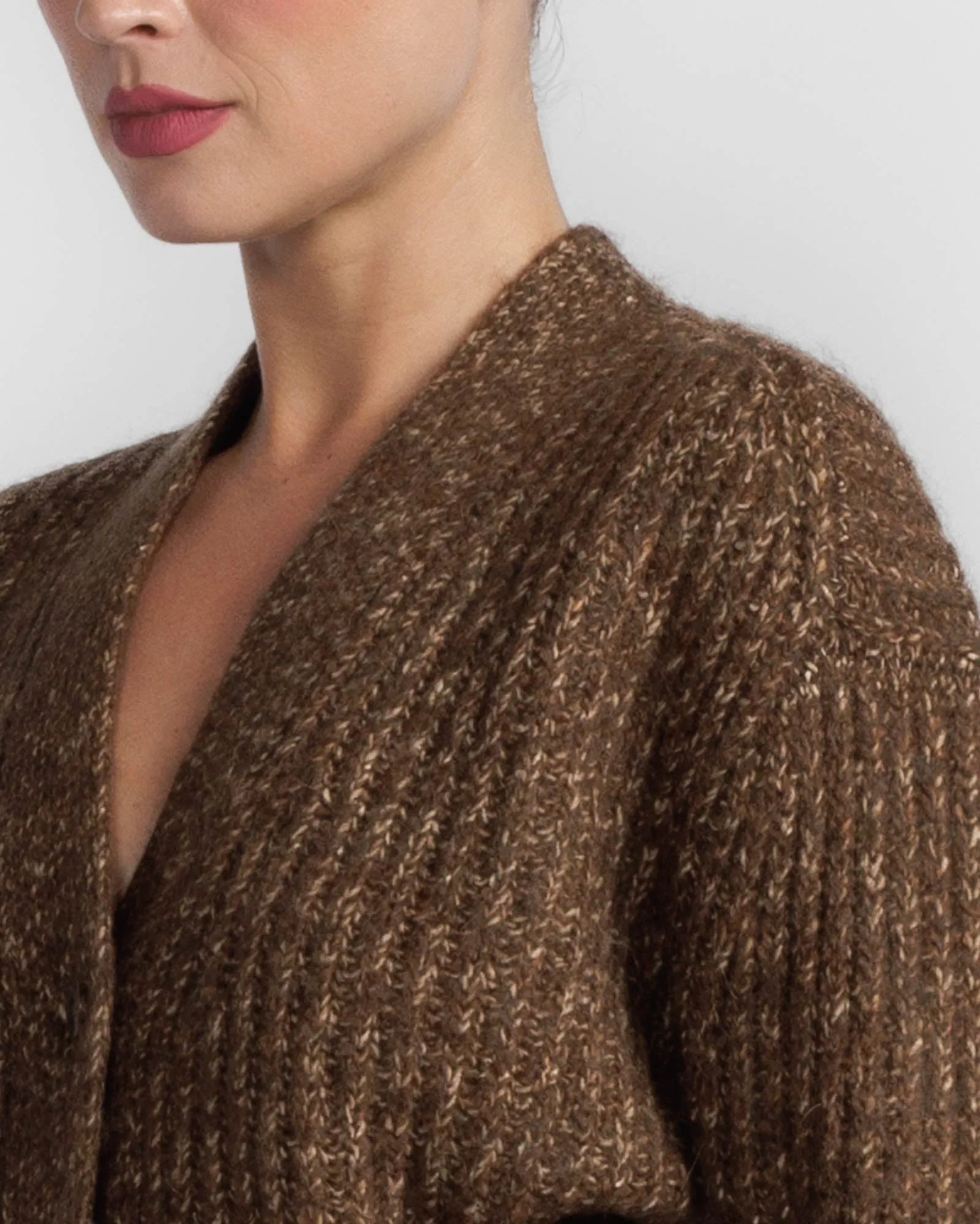 Split Hem Ribbed Cardigan sold by TNT Fashion product image thumbnail 5