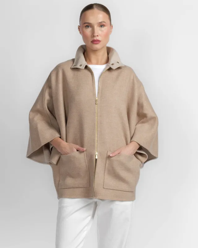 Wide Sleeve Zip Top made by Eleventy