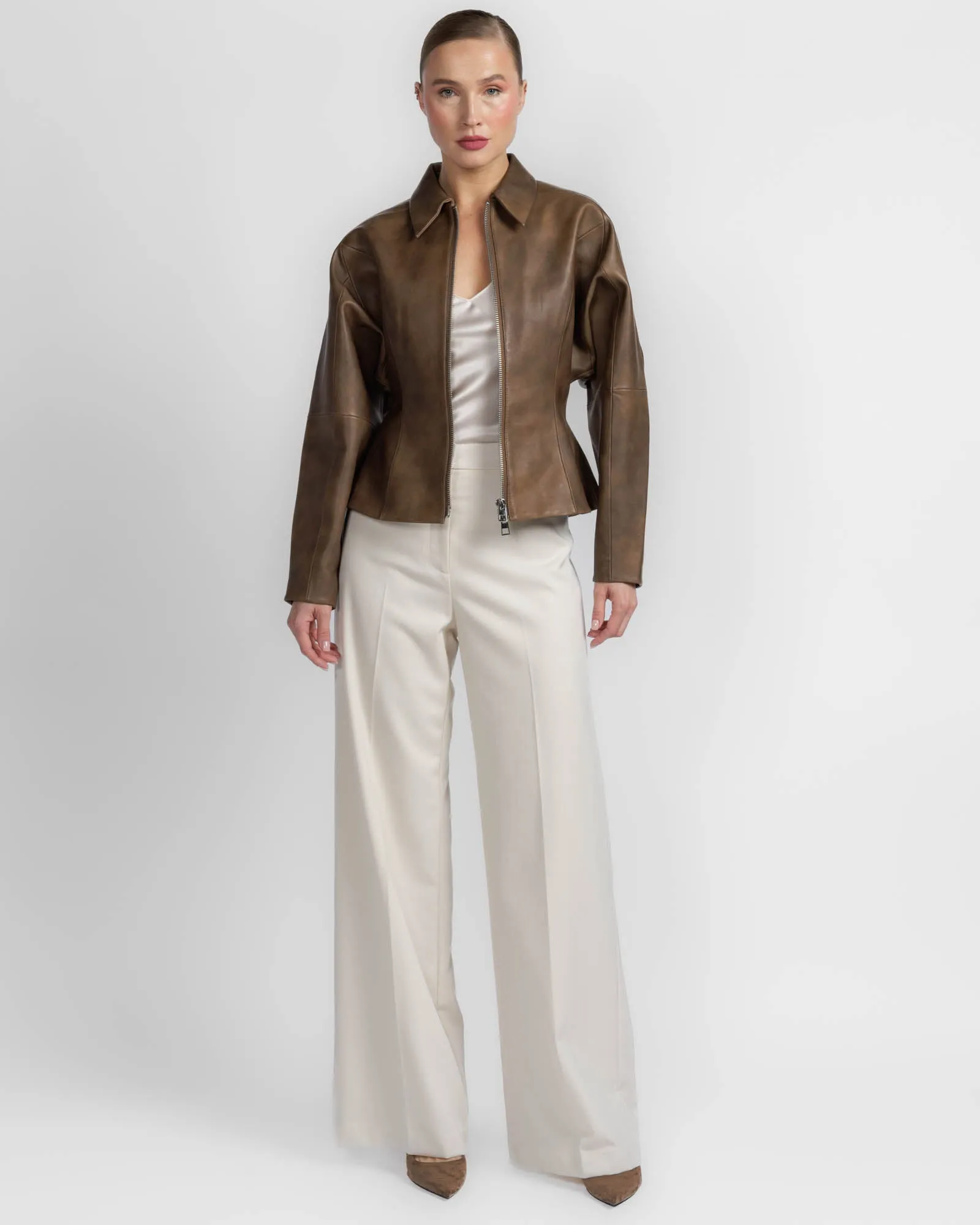 Fitted Leather Jacket sold by TNT Fashion product image thumbnail 2