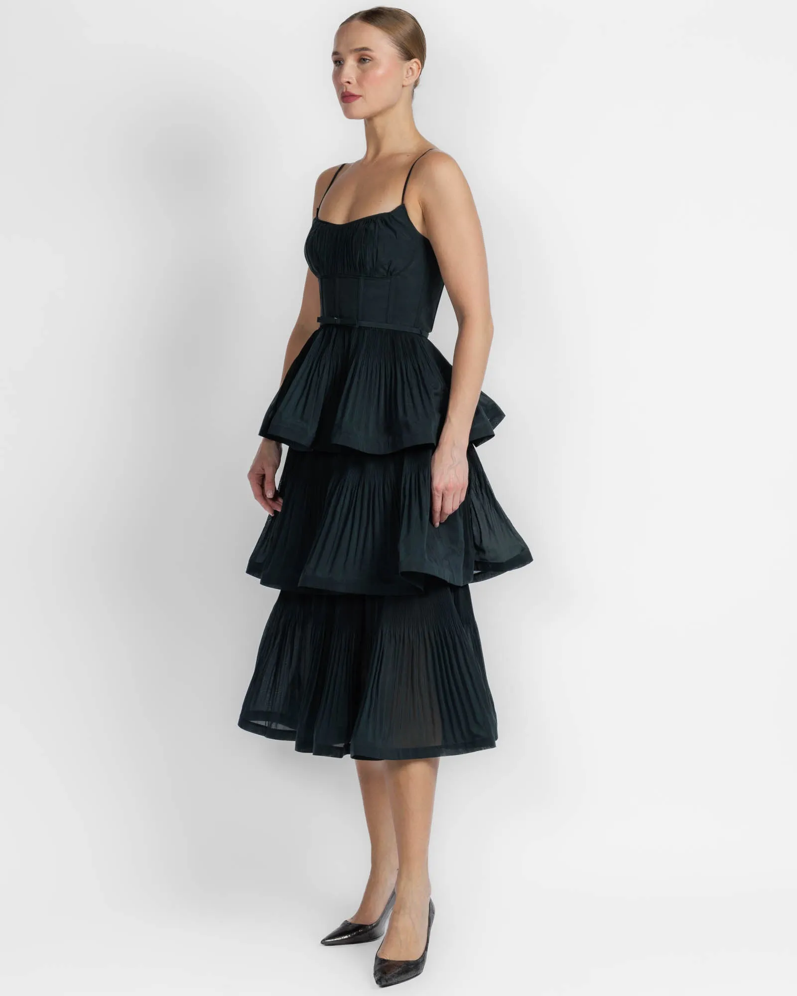 Pleated Tiered Dress sold by TNT Fashion product image thumbnail 4