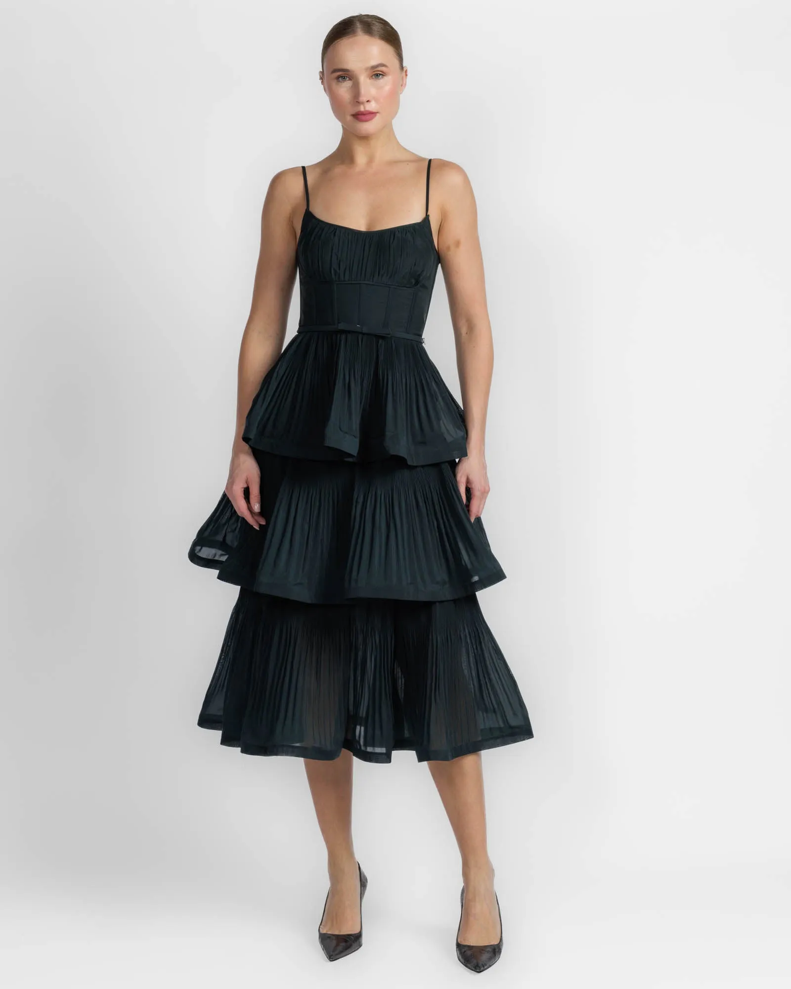 Pleated Tiered Dress sold by TNT Fashion product image thumbnail 3