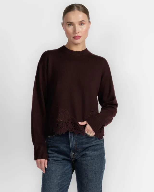 Valient Lace Sweater made by Zimmermann