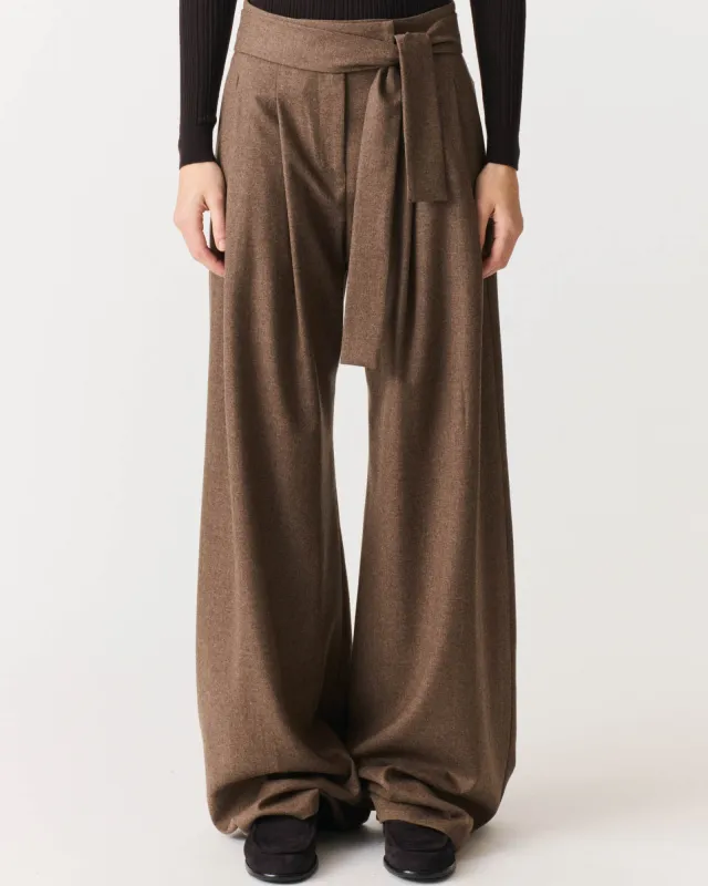 Wide Leg Pants With Belt made by Dusan