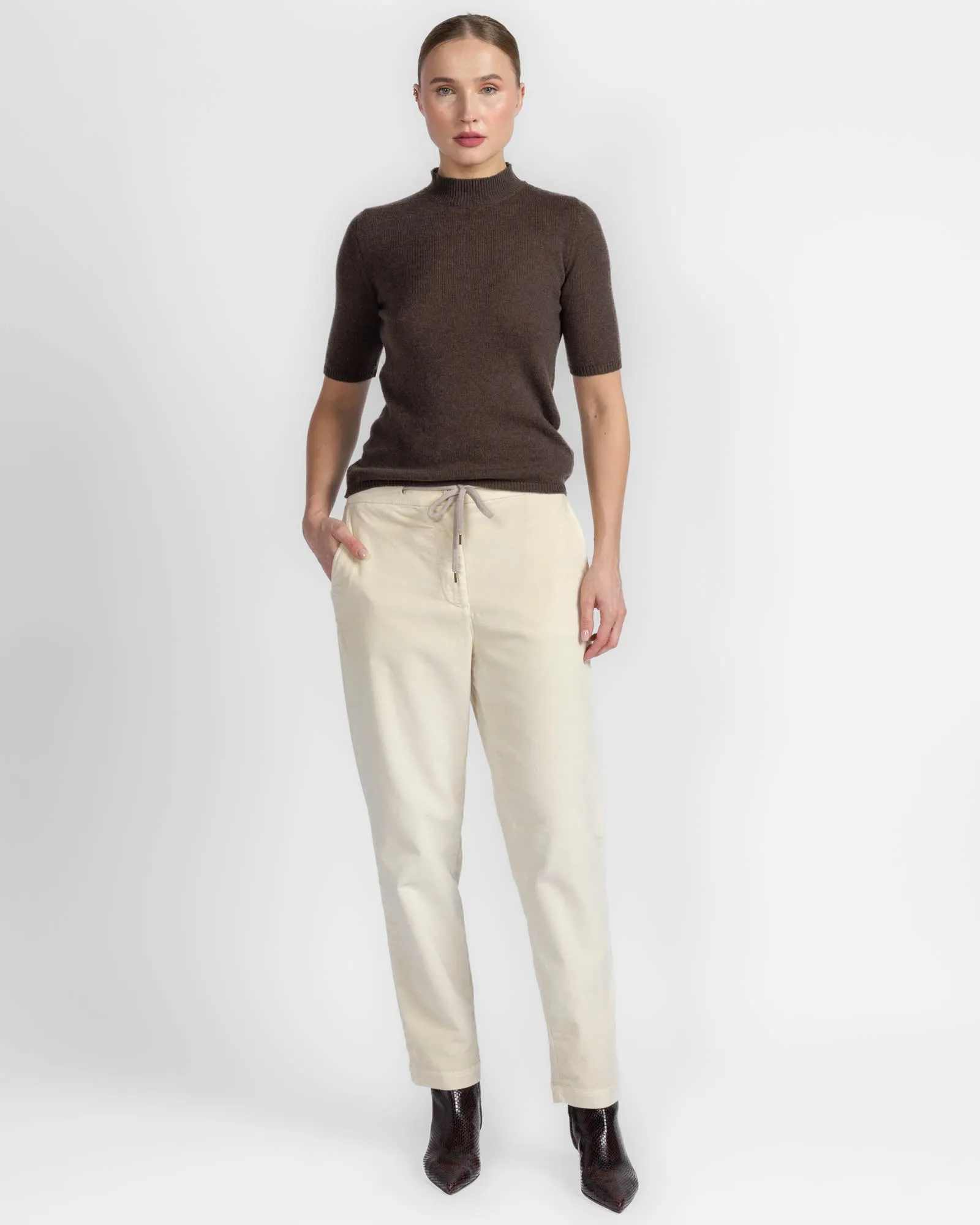 Mock Neck Short Sleeve Sweater sold by TNT Fashion product image thumbnail 2