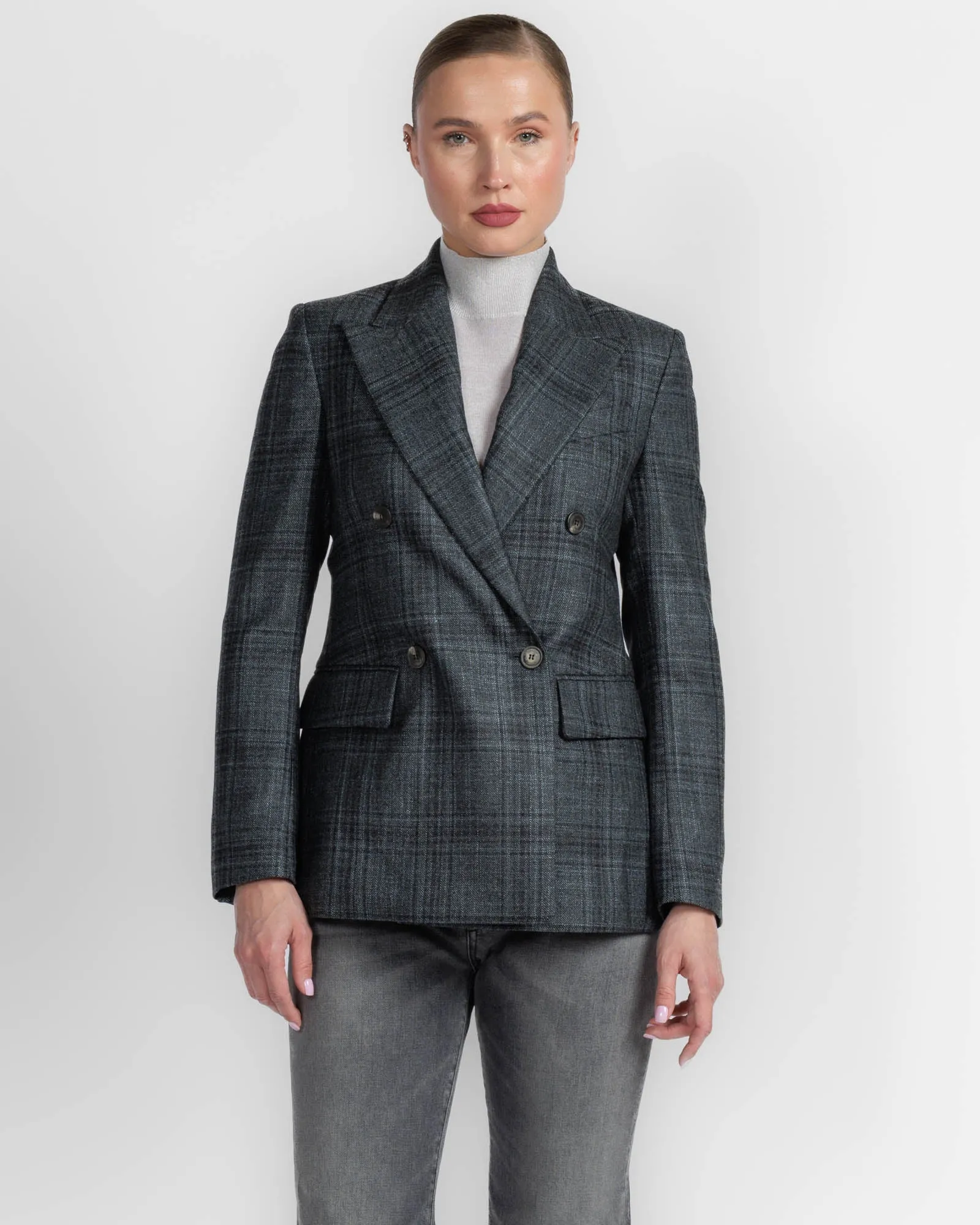 Plaid Blazer sold by TNT Fashion