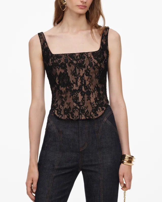Lace Corset Top made by Self-Portrait