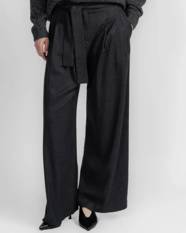 Wide Leg Pants With Belt made by Dusan