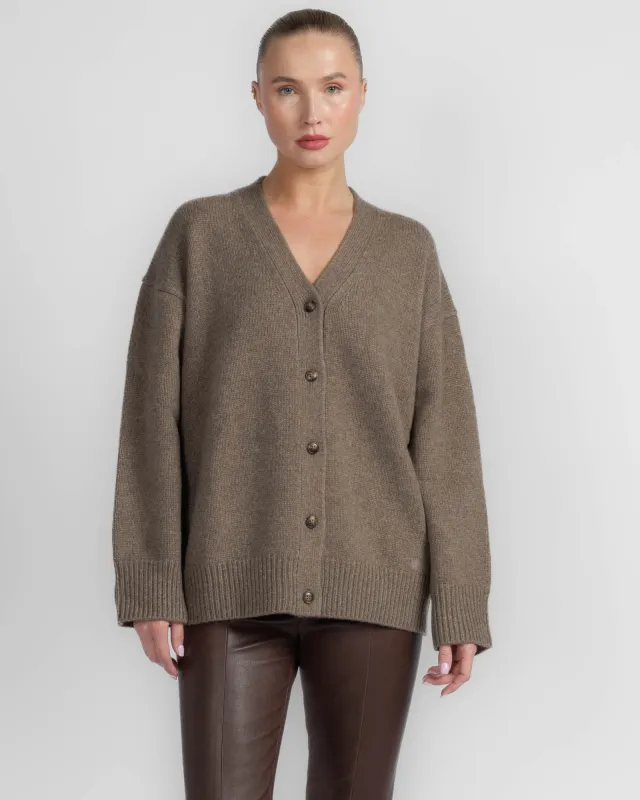 Duca V-Neck Cardigan made by Loulou De Saison