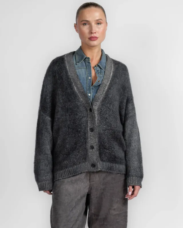 Paint V-Neck Cardigan made by Avant Toi