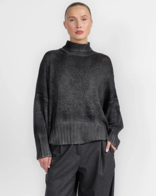 Paint High Neck Sweater made by Avant Toi