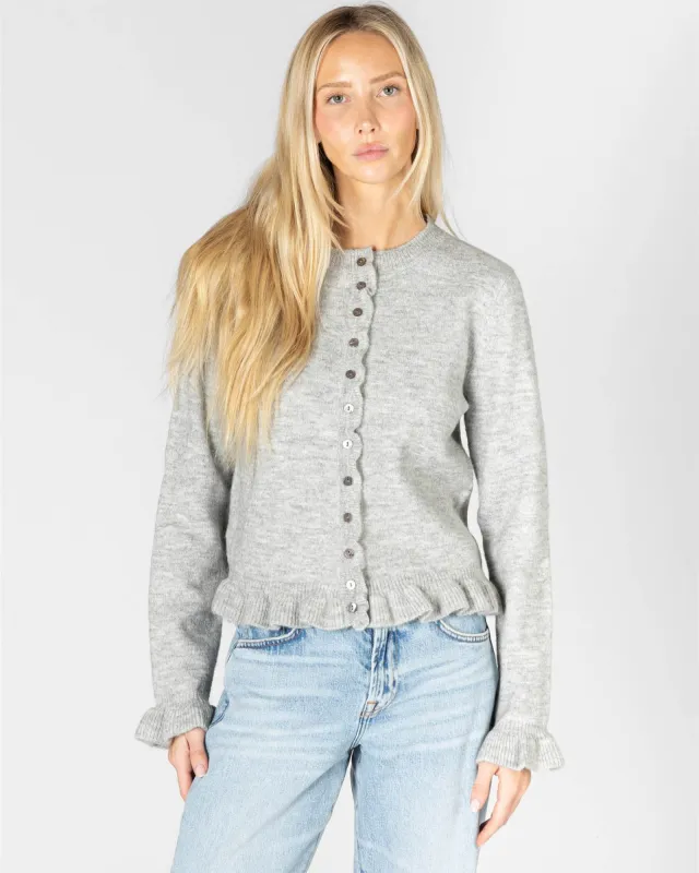 Ruffle Cardigan made by Lyla + Luxe