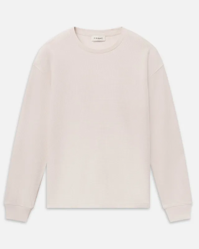 Long Sleeve Waffle Top made by Frame Denim