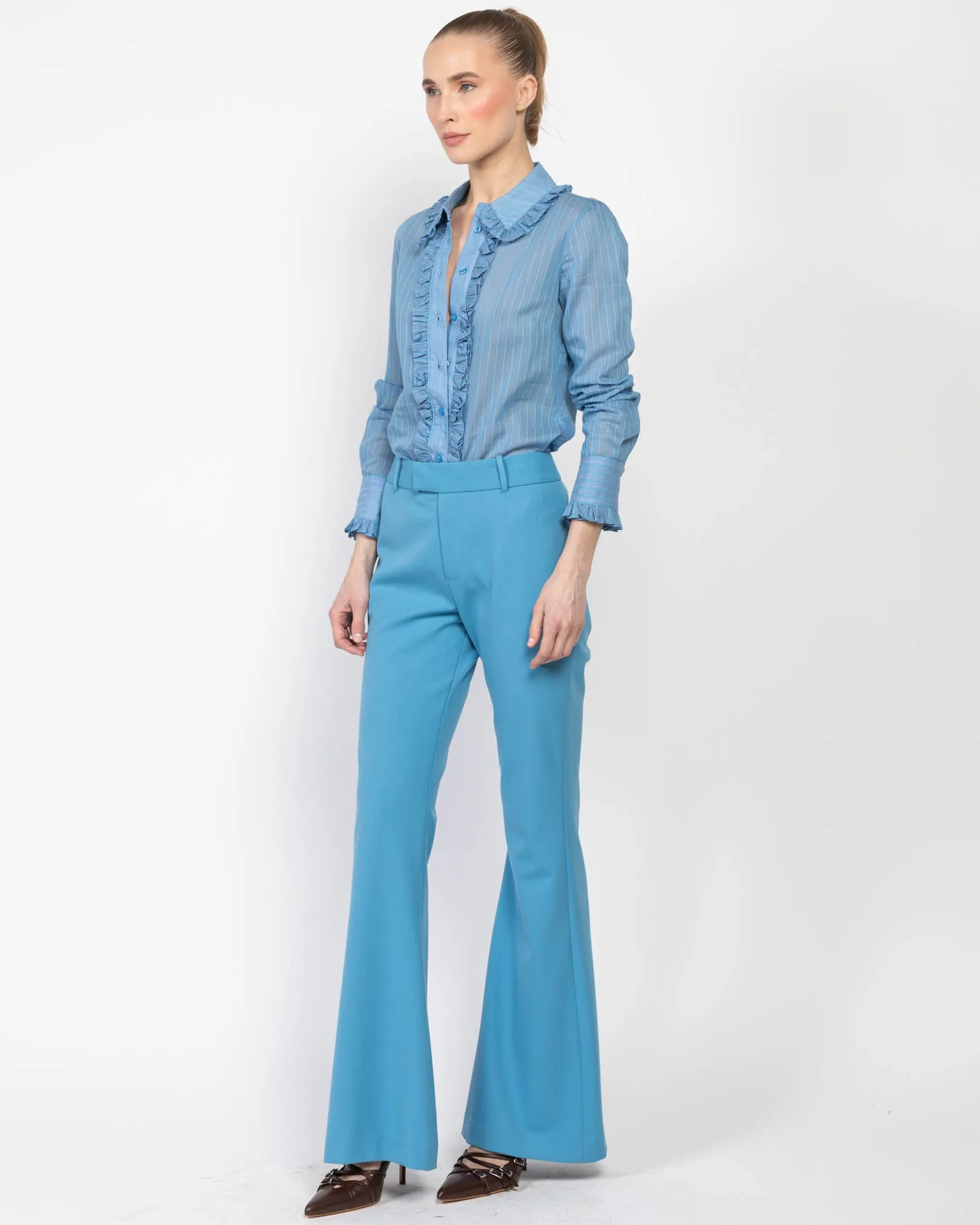 Ruffle Trim Shirt sold by TNT Fashion product image thumbnail 4