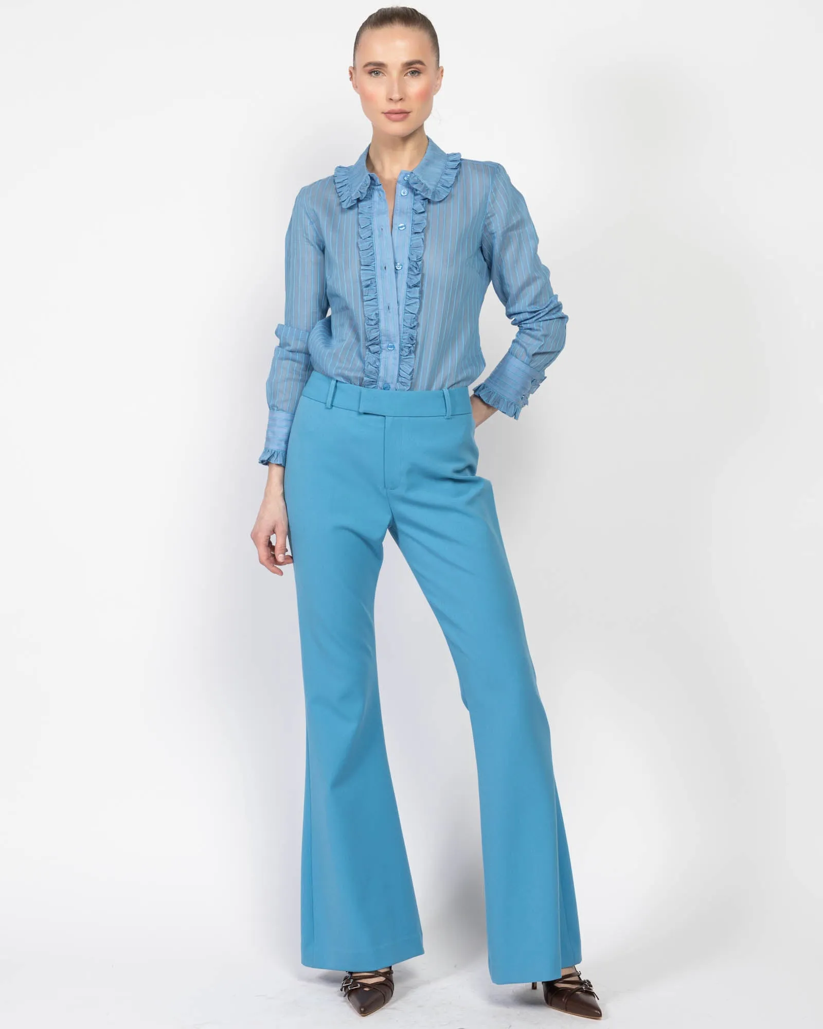 Ruffle Trim Shirt sold by TNT Fashion product image thumbnail 2