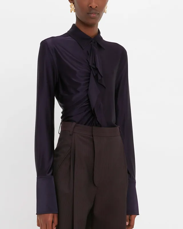 Ruffle Detail Shirt sold by TNT Fashion