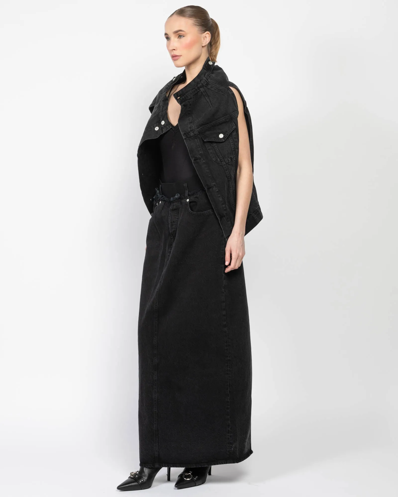 Maxi Denim Skirt sold by TNT Fashion product image thumbnail 3