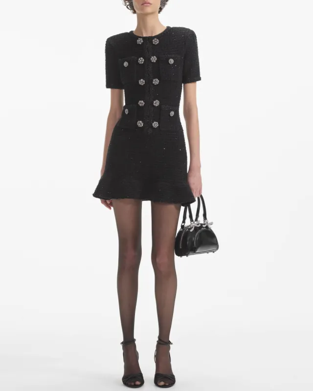 Black Button Dress sold by TNT Fashion