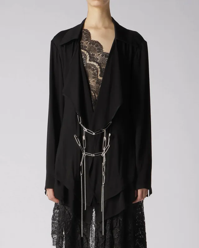 Drape Jacket With Pins sold by TNT Fashion