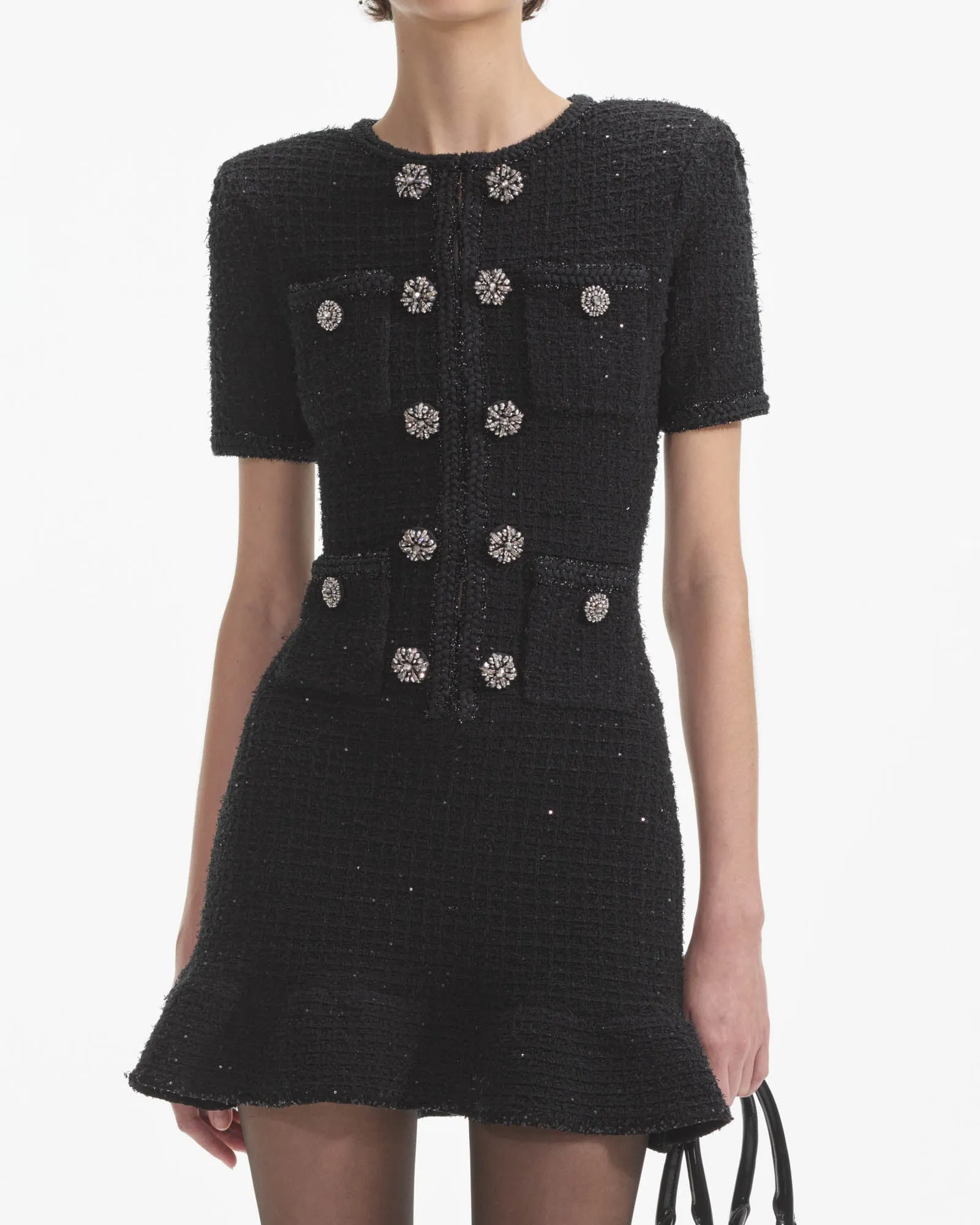 Black Button Dress sold by TNT Fashion product image thumbnail 4