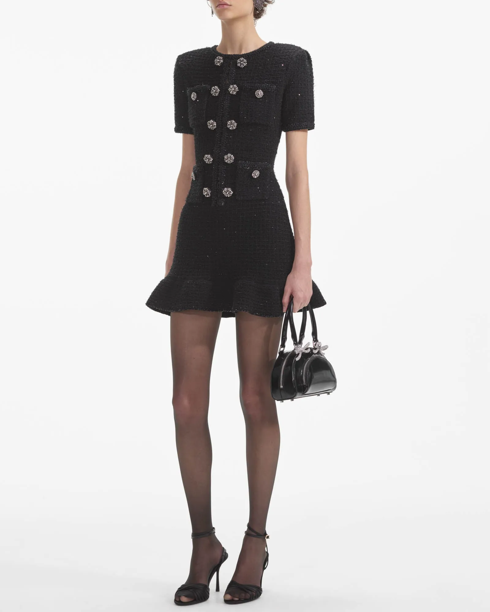 Black Button Dress sold by TNT Fashion product image thumbnail 3