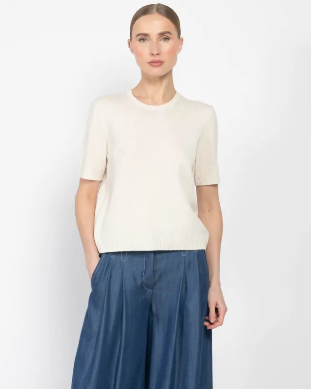 Audrey Short Sleeve Crew Top sold by TNT Fashion