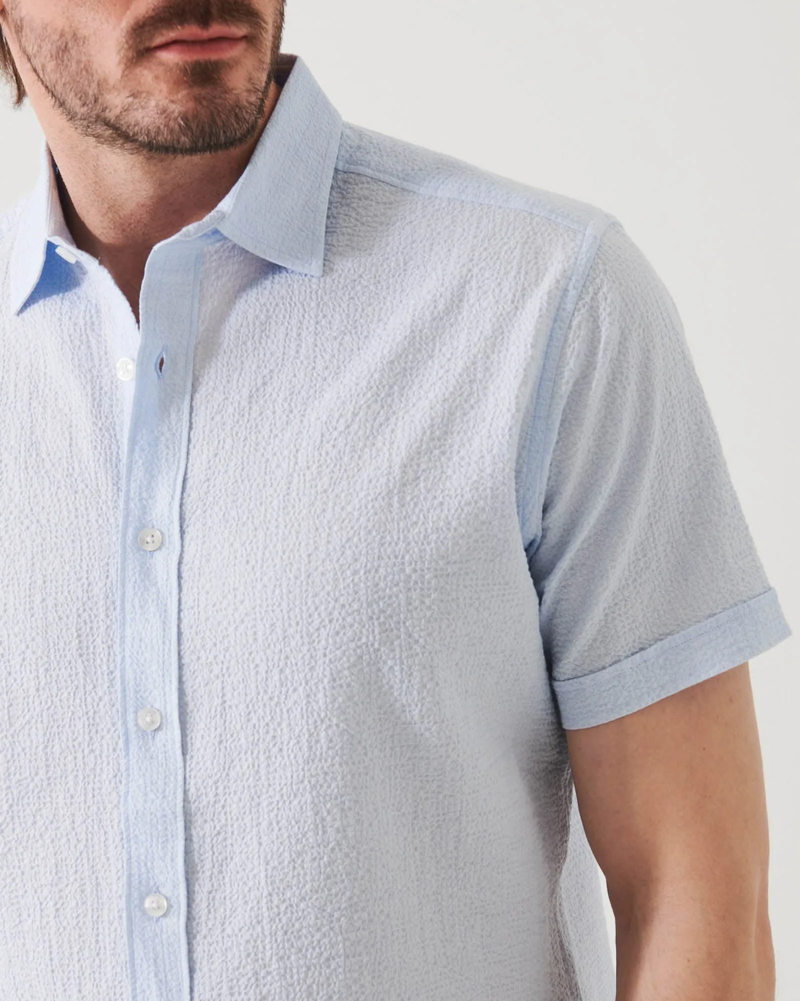 Seersucker Shirt sold by TNT Fashion product image thumbnail 3